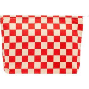 Makeup Bag Large Zipper Corduroy Make Up Pouch for Purse Travel Canvas Cosmetic